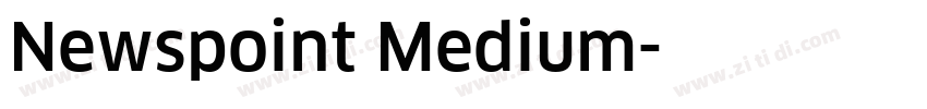Newspoint Medium字体转换